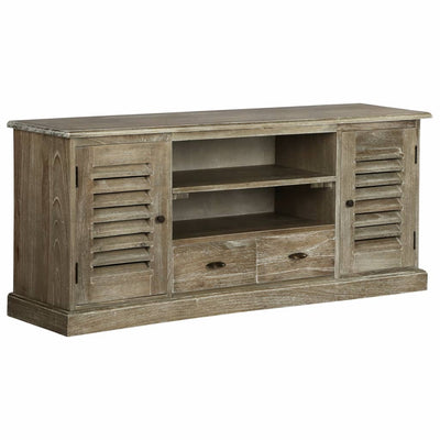 vidaXL TV Cabinet Solid Mindi Wood 145x35x60 cm - House of Isabella AU