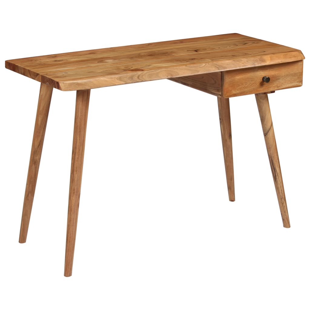 vidaXL Writing Table Solid Acacia Wood 110x50x76 cm - House of Isabella AU