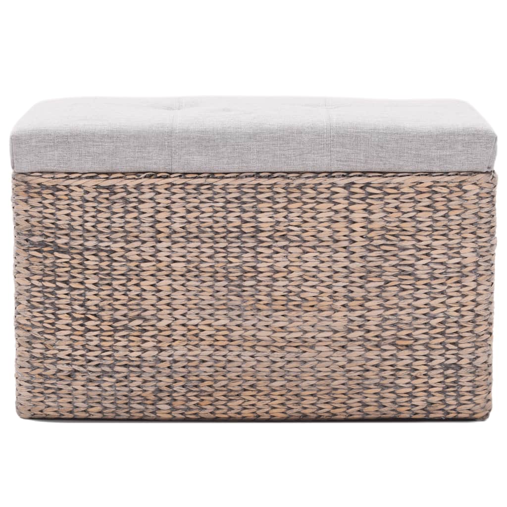 vidaXL Bench with 2 Ottomans Seagrass Grey - House of Isabella AU