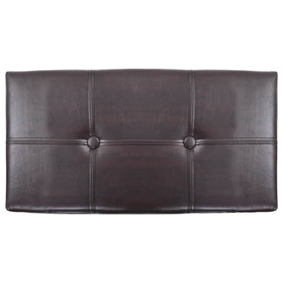 vidaXL Bench with 2 Ottomans Seagrass Brown and Black - House of Isabella AU