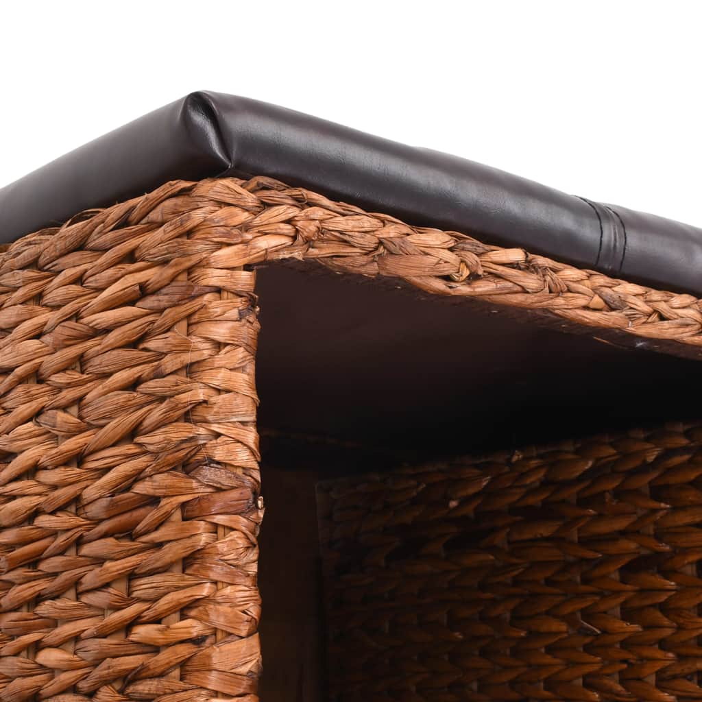 vidaXL Bench with 2 Baskets Seagrass 71x40x42 cm Brown - House of Isabella AU