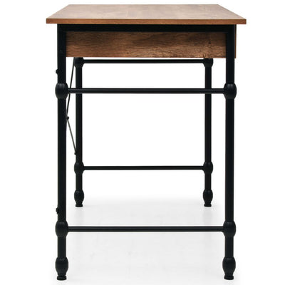 vidaXL Writing Desk with Drawer 110x55x75 cm Oak Colour - House of Isabella AU