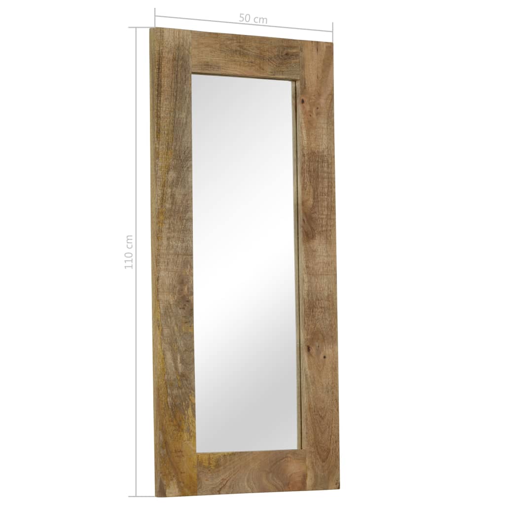 vidaXL Mirror Solid Mango Wood 50x110 cm - House of Isabella AU