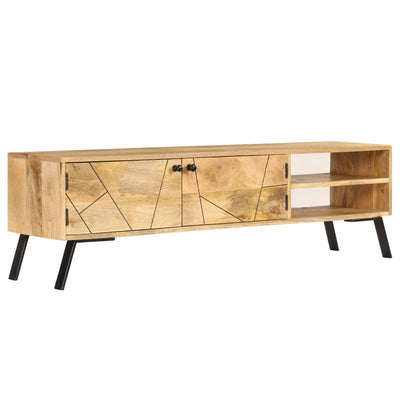 vidaXL TV Cabinet Solid Mango Wood 140x30x40 cm - House of Isabella AU