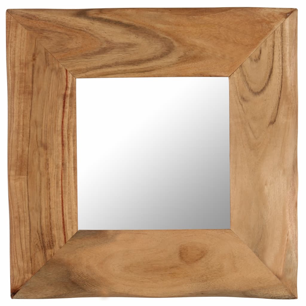 vidaXL Cosmetic Mirror 50x50 cm Solid Acacia Wood - House of Isabella AU