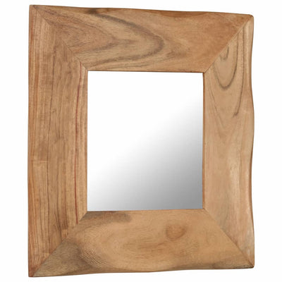 vidaXL Cosmetic Mirror 50x50 cm Solid Acacia Wood - House of Isabella AU