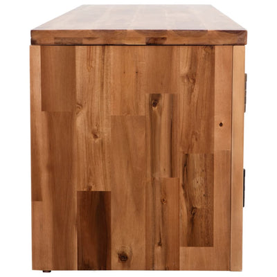 vidaXL TV Cabinet Solid Acacia Wood 120x35x40 cm - House of Isabella AU