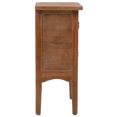 vidaXL Bedside Cabinet Solid Fir Wood 40x29x68 cm Brown - House of Isabella AU
