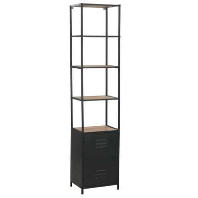 vidaXL Bookcase Solid Firwood and Steel 40.5x32.5x180 cm - House of Isabella AU