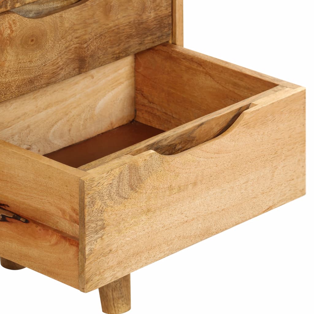 vidaXL Bedside Cabinet Solid Mango Wood 40x30x59.5 cm - House of Isabella AU