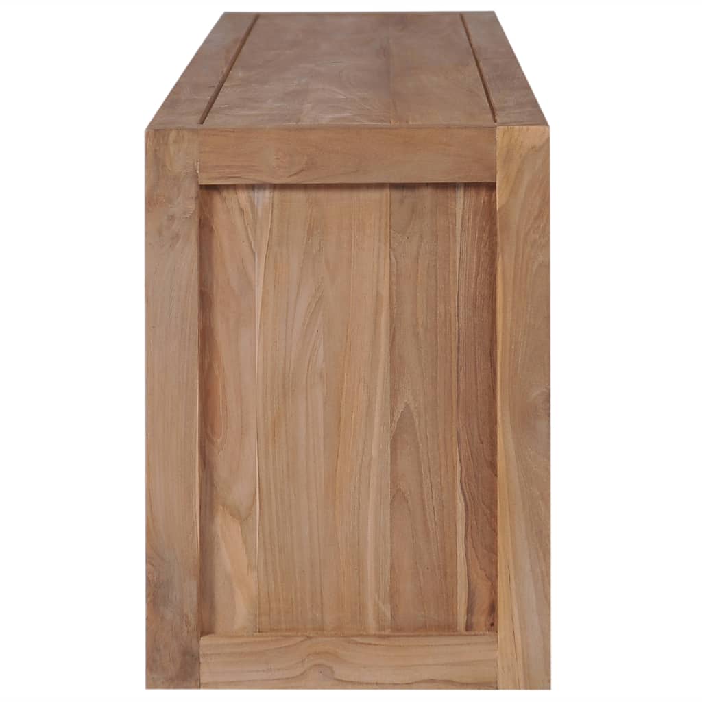 vidaXL TV Cabinet Solid Teak Wood with Natural Finish 120x30x40 cm - House of Isabella AU