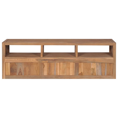 vidaXL TV Cabinet Solid Teak Wood with Natural Finish 120x30x40 cm - House of Isabella AU