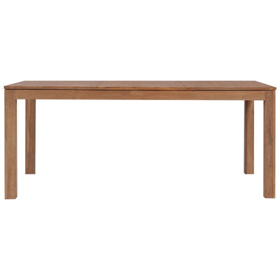 vidaXL Dining Table Solid Teak Wood with Natural Finish 180x90x76 cm - House of Isabella AU