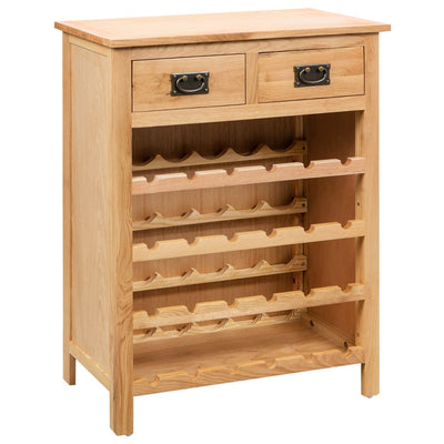 vidaXL Wine Cabinet 72x32x90 cm Solid Oak Wood - House of Isabella AU