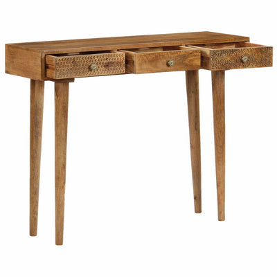 vidaXL Console Table Solid Mango Wood 102x30x79 cm - House of Isabella AU
