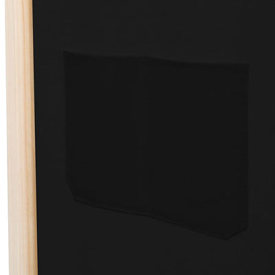 vidaXL 4-Panel Room Divider Black 160x170x4 cm Fabric - House of Isabella AU