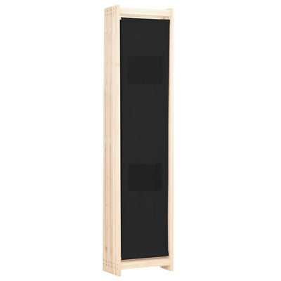 vidaXL 6-Panel Room Divider Black 240x170x4 cm Fabric - House of Isabella AU