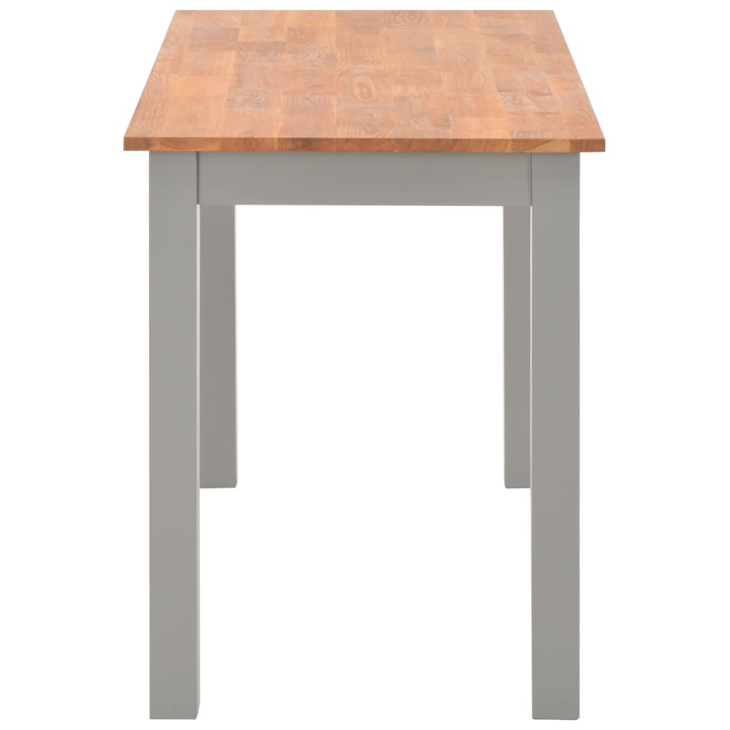 vidaXL Dining Table 120x60x74 cm Solid Oak Wood - House of Isabella AU