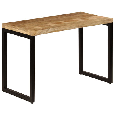 vidaXL Dining Table 115x55x76 cm Solid Mango Wood and Steel - House of Isabella AU