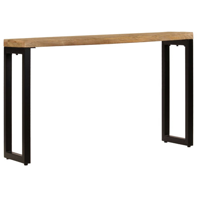 vidaXL Console Table 120x35x76 cm Solid Mango Wood and Steel - House of Isabella AU