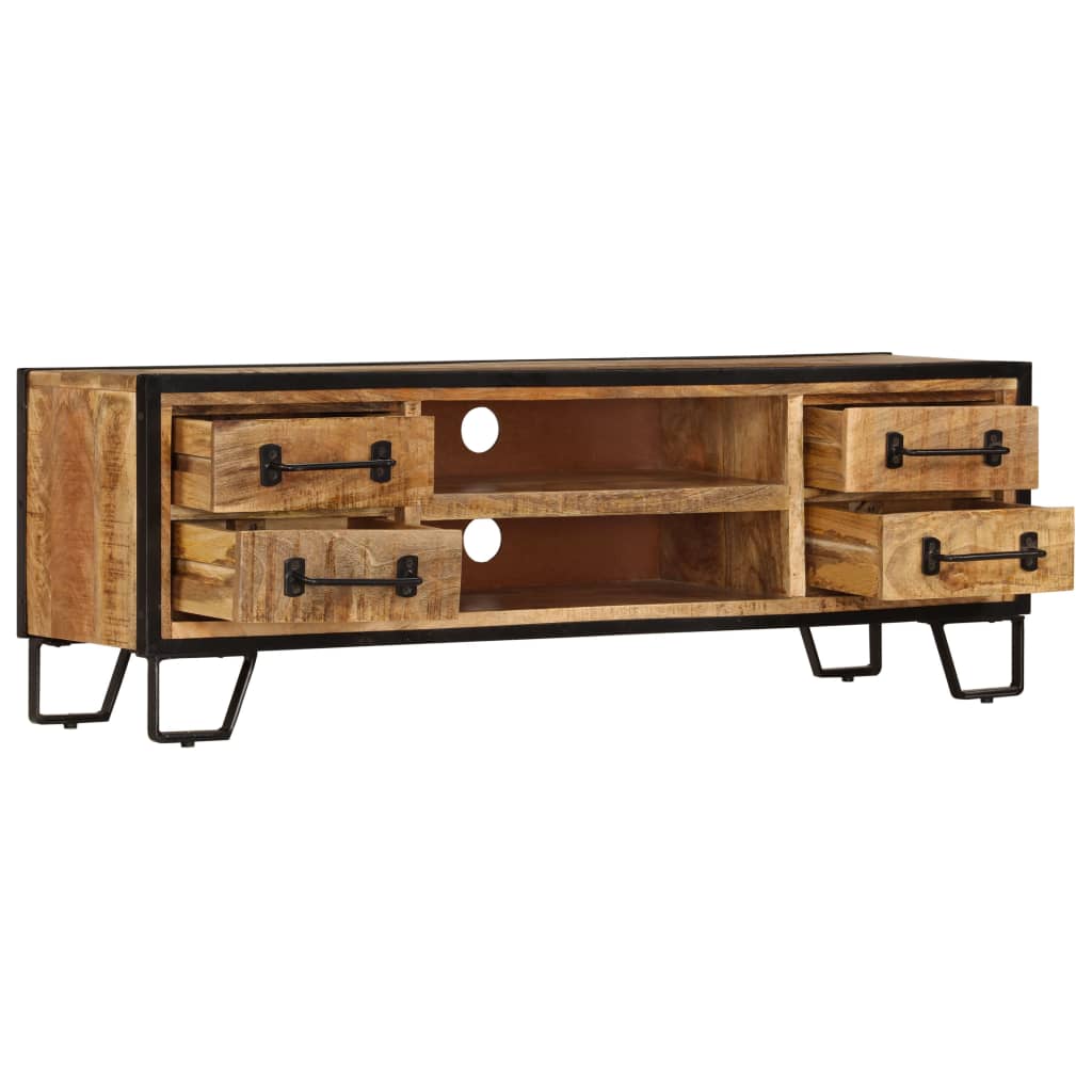 vidaXL TV Cabinet with Drawers 120x30x40 cm Solid Mango Wood - House of Isabella AU