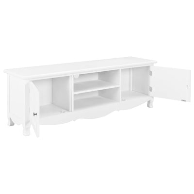 vidaXL TV Cabinet White 120x30x40 cm Wood - House of Isabella AU