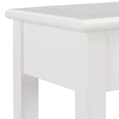 vidaXL Console Table White 110x35x80 cm Wood - House of Isabella AU