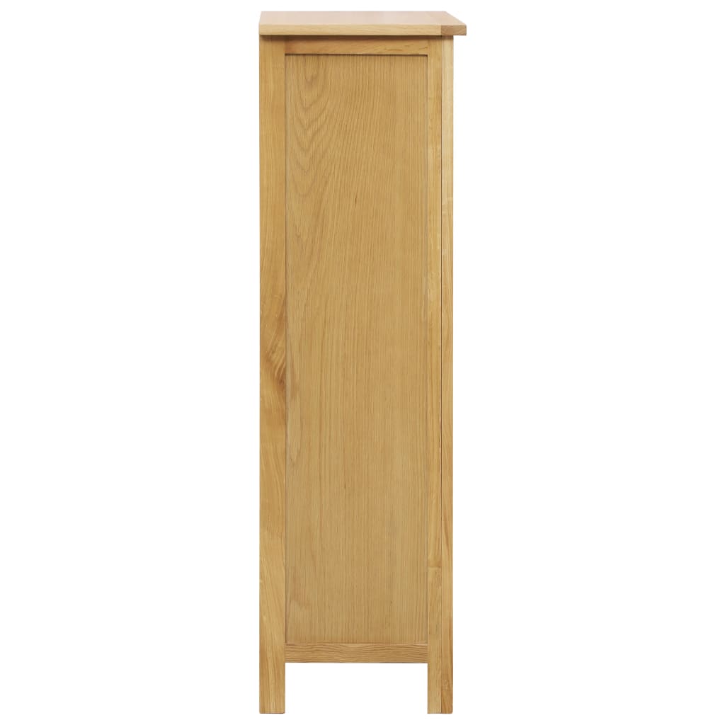 Wine Cabinet 56x32x110 cm Solid Oak Wood