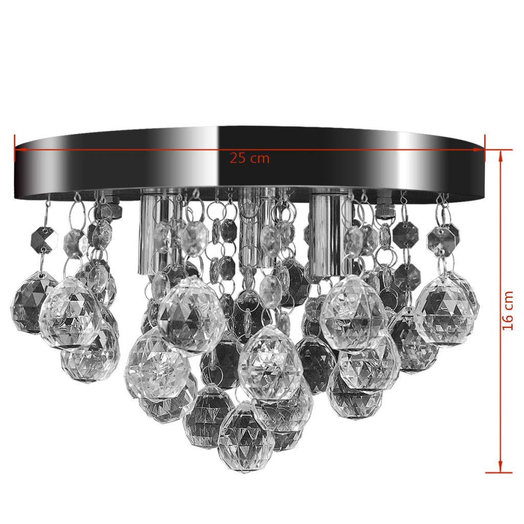 Pendant Ceiling Lamp Crystal Design Chandelier Chrome - House of Isabella AU