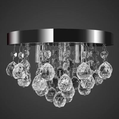 Pendant Ceiling Lamp Crystal Design Chandelier Chrome - House of Isabella AU