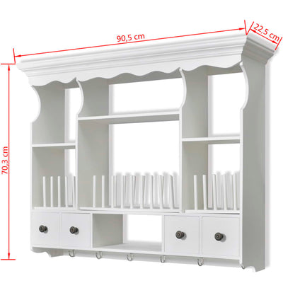 Wooden Kitchen Wall Cabinet White