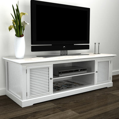 White Wooden TV Stand - House of Isabella AU