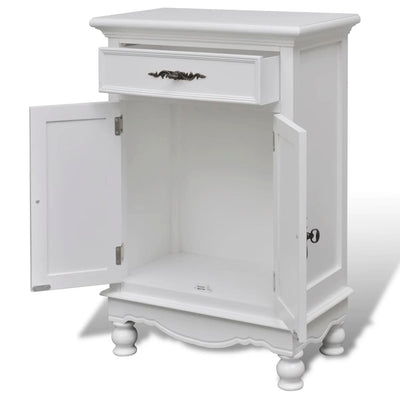 vidaXL Wooden Cabinet with 2 Doors 1 Drawer White - House of Isabella AU