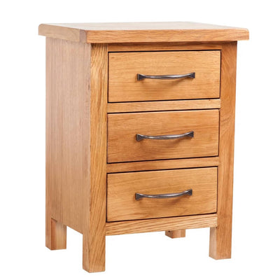 vidaXL Nightstand with 3 Drawers 40x30x54 cm Solid Oak Wood - House of Isabella AU