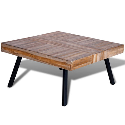 Coffee Table Square Reclaimed Teak Wood