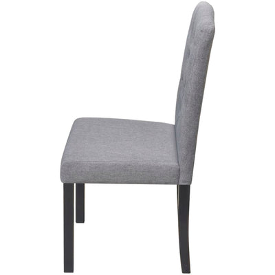 vidaXL Dining Chairs 2 pcs Light Grey Fabric - House of Isabella AU