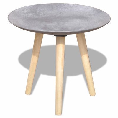 vidaXL Two Piece Side Table/Coffee Table Set 55 cm&44 cm Concrete Grey - House of Isabella AU
