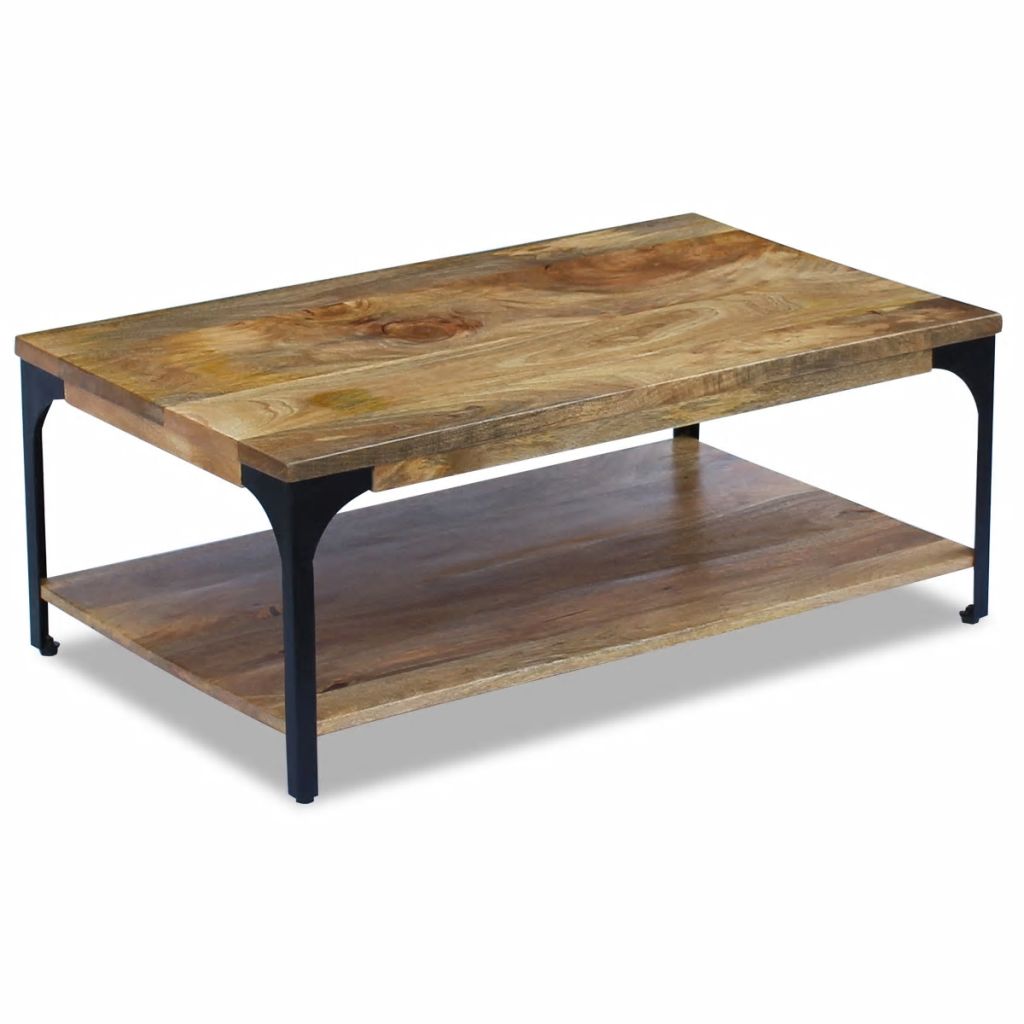vidaXL Coffee Table Mango Wood 100x60x38 cm - House of Isabella AU