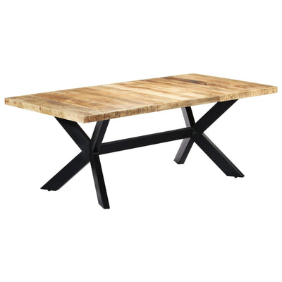 vidaXL Dining Table 200x100x75 cm Solid Mango Wood - House of Isabella AU