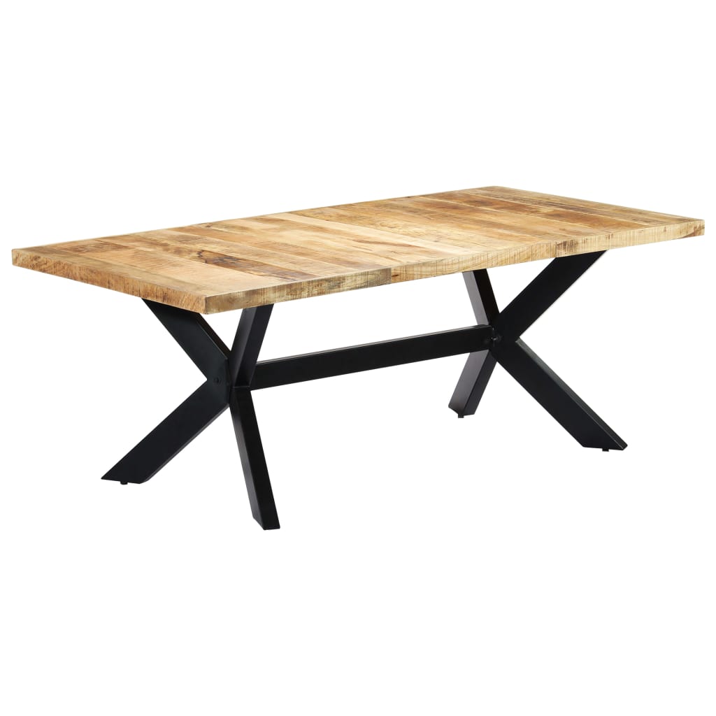 vidaXL Dining Table 200x100x75 cm Solid Mango Wood - House of Isabella AU