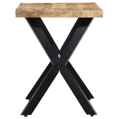 vidaXL Dining Table 120x60x75 cm Solid Rough Mango Wood - House of Isabella AU