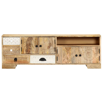 vidaXL TV Cabinet 120x30x40 cm Solid Mango Wood - House of Isabella AU