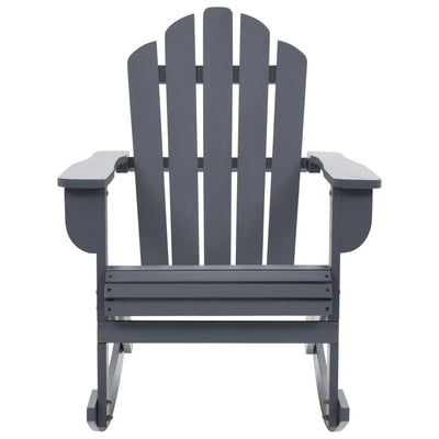 Garden Rocking Chair Wood Grey