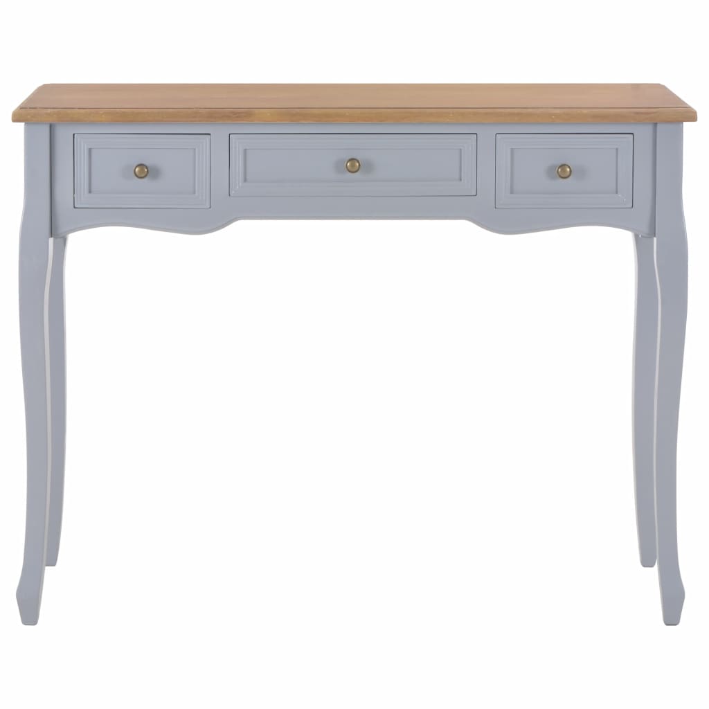 vidaXL Dressing Console Table with 3 Drawers Grey - House of Isabella AU