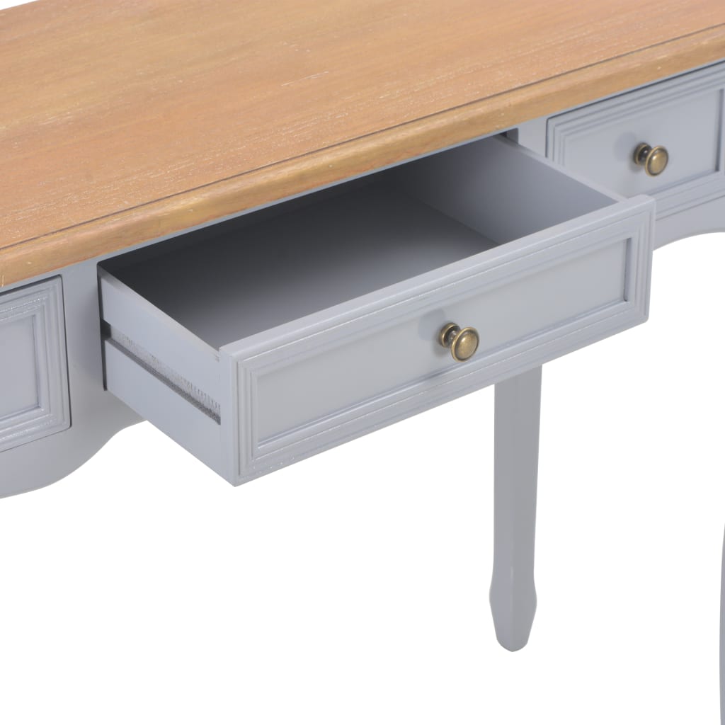 vidaXL Dressing Console Table with 3 Drawers Grey - House of Isabella AU
