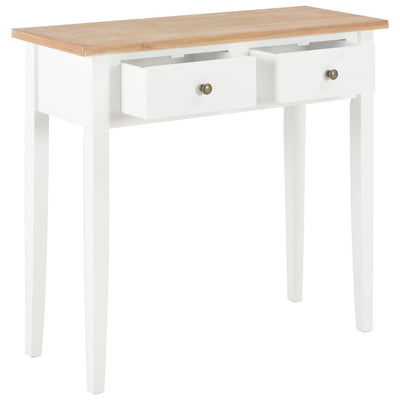 vidaXL Dressing Console Table White 79x30x74 cm Wood - House of Isabella AU