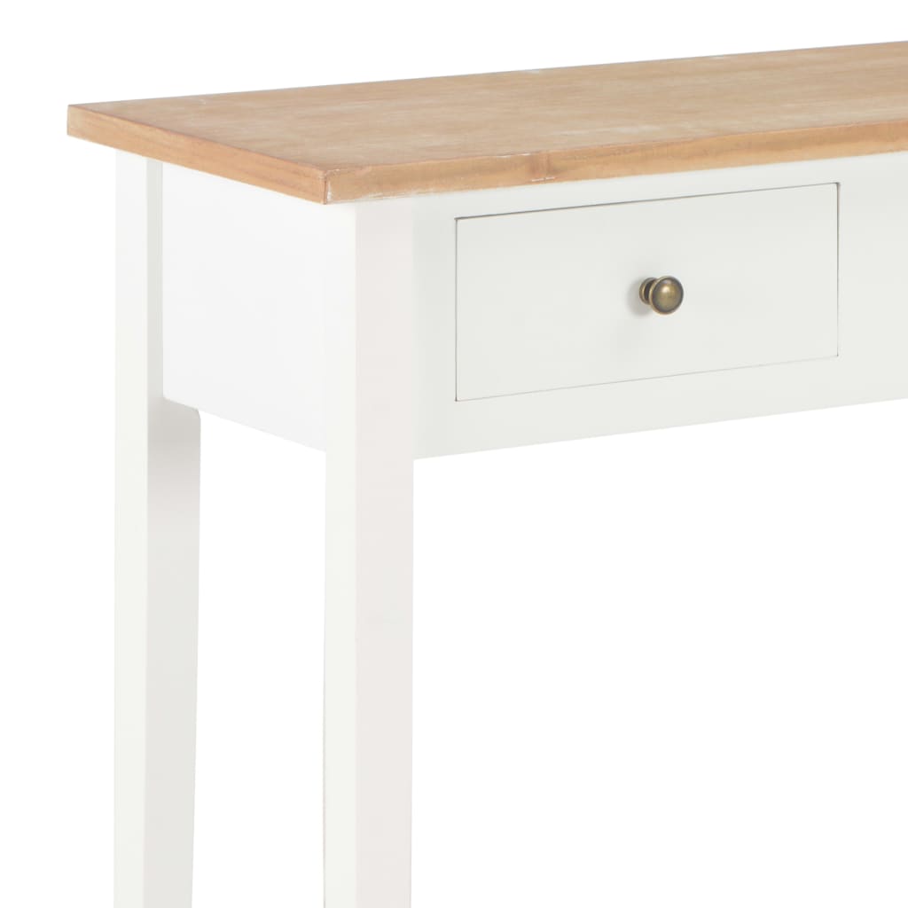 vidaXL Dressing Console Table White 79x30x74 cm Wood - House of Isabella AU