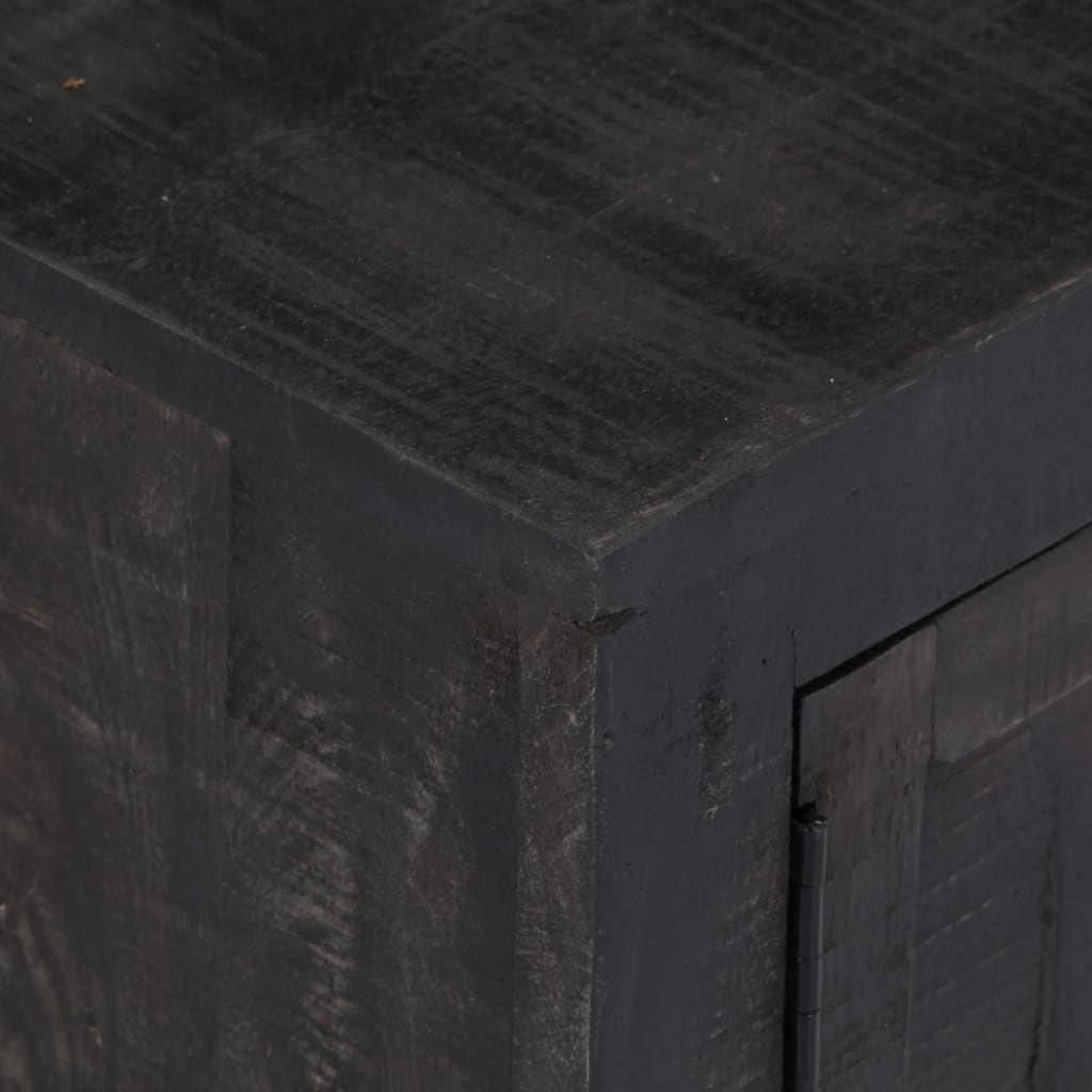 vidaXL TV Cabinet Black 118x30x40 cm Solid Mango Wood - House of Isabella AU