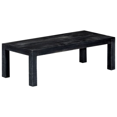 vidaXL Coffee Table Black 110x50x35 cm Solid Mango Wood - House of Isabella AU