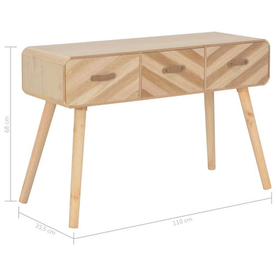 vidaXL Console Table 100x35x68 cm Solid Wood - House of Isabella AU